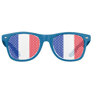 France Sunglasses, Party Shades, French flag Retro Sunglasses