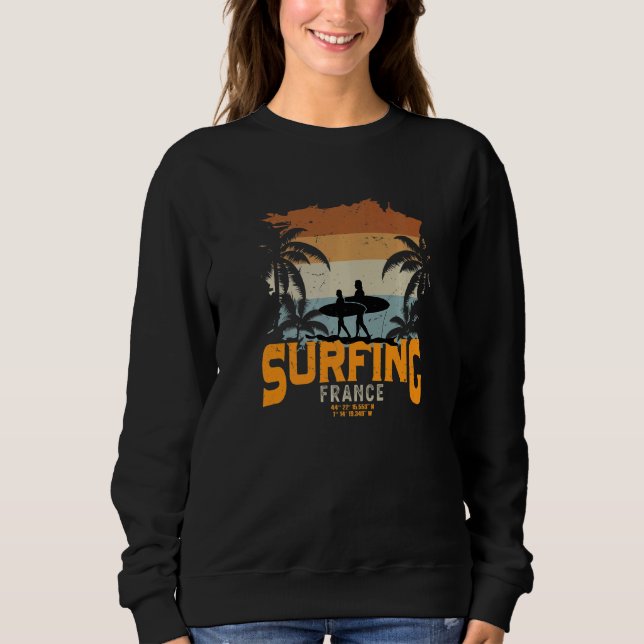 France Surfing  2 Sweatshirt (Front)