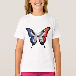France Swallowtail Butterfly Flag Sticker T-Shirt