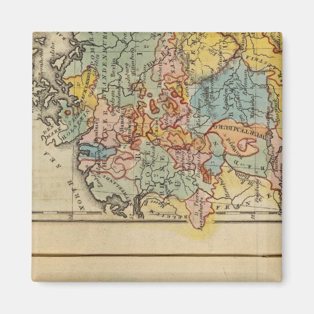 France, Switzerland, Germany Magnet (Front)