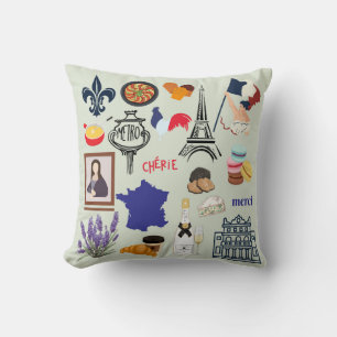 France Symbols Cushion