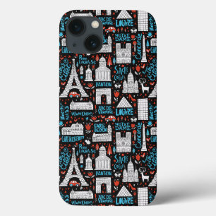 France Symbols Pattern iPhone 13 Case