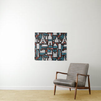 France | Symbols Pattern Tapestry