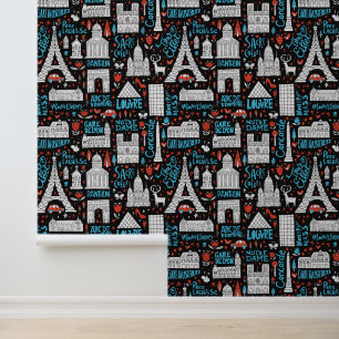 France   Symbols Pattern Wallpaper