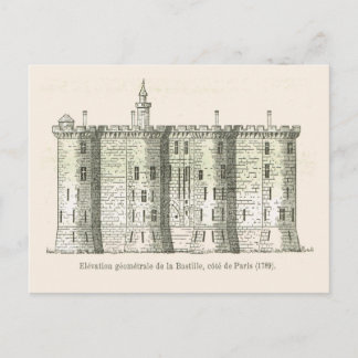 France,  The Bastille in 1789 Postcard