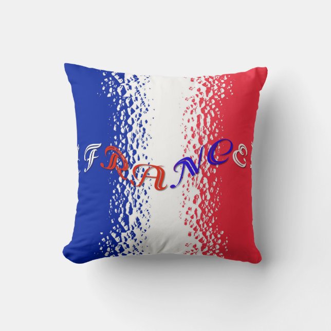 France Throw Pillow (Front)