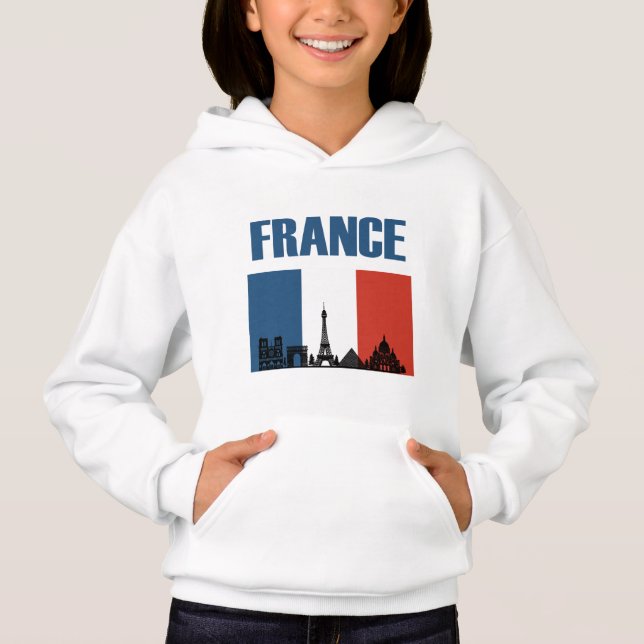 France Travel - Paris City Skyline French Flag (Front)