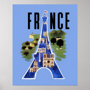 France Travel Poster