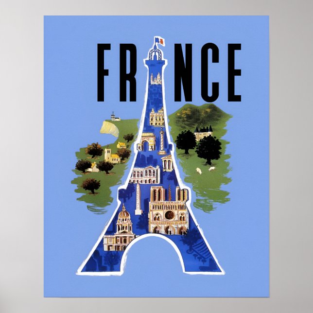 France Travel Poster  (Front)