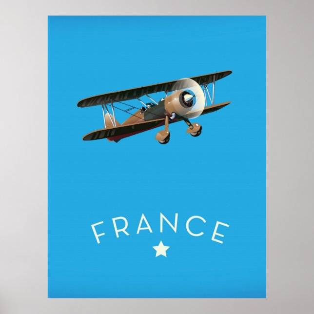 France vintage flight poster (Front)