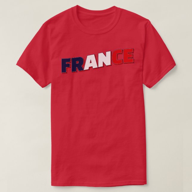 France Vintage style retro souvenir 2 T-Shirt (Design Front)