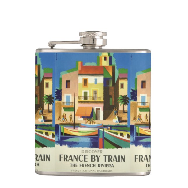 FRANCE Vintage Travel flask (Front)