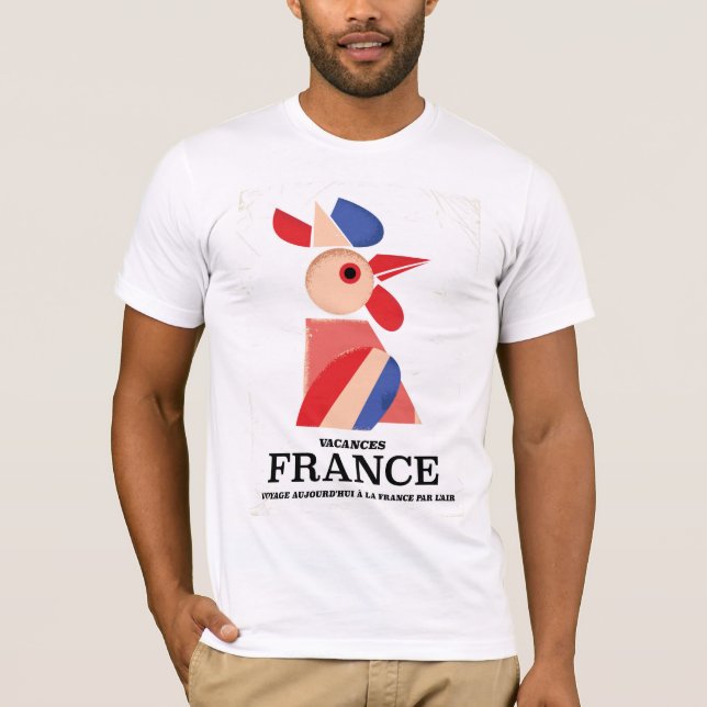 France - Voyage aujourd'hui à la France par l'air T-Shirt (Front)