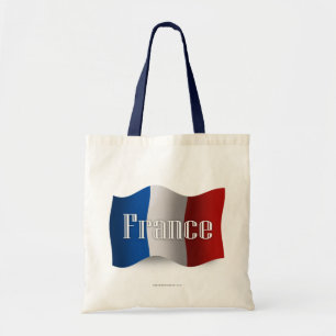 France Waving Flag Tote Bag