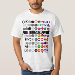 France World Cup 2010 Group A Indicated T-Shirt