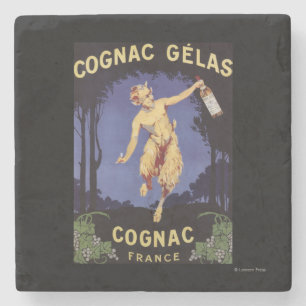 FranceCognac Gelas Promotional PosterFrance Stone Coaster