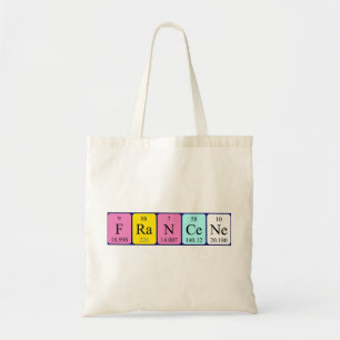 Francene periodic table name tote bag