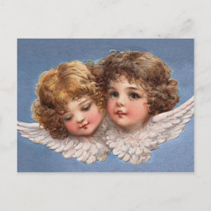 Frances Brundage: Angel Couple 1 Postcard