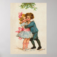 Frances Brundage - Children under Mistletoe