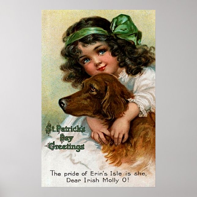 Frances Brundage: Girl with Dog Poster (Front)