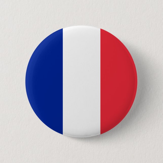 France's Flag 6 Cm Round Badge (Front)