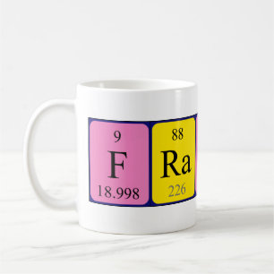 Frances periodic table name mug