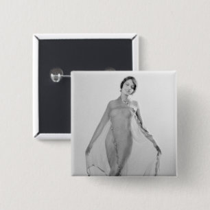 Francesca a Bella Ragazza, Beautiful italian Girl 15 Cm Square Badge