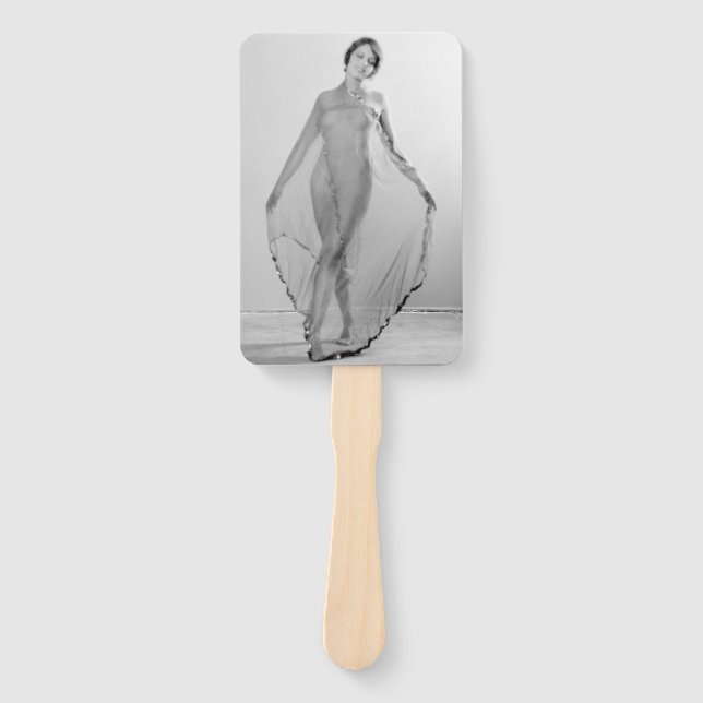 Francesca a Bella Ragazza, Beautiful italian Girl Hand Fan (Front)