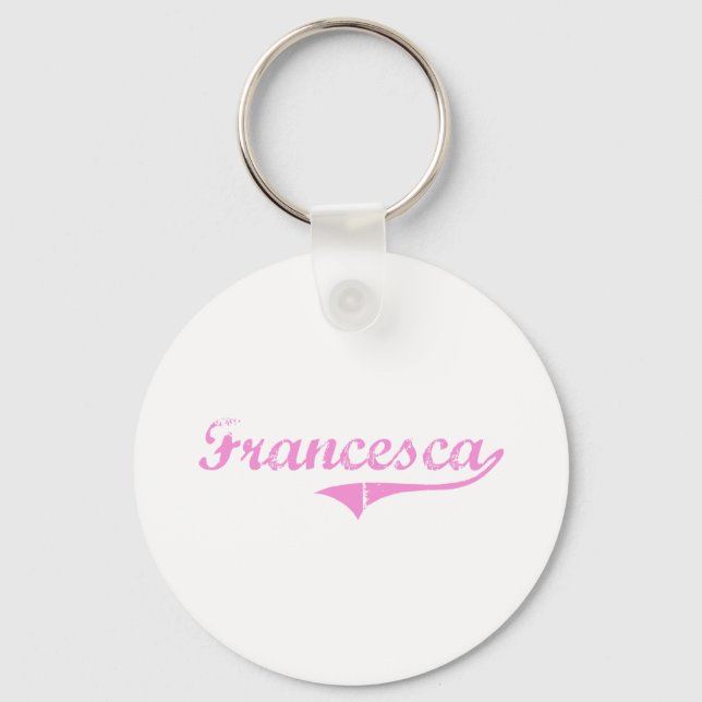 Francesca Classic Style Name Key Ring (Front)