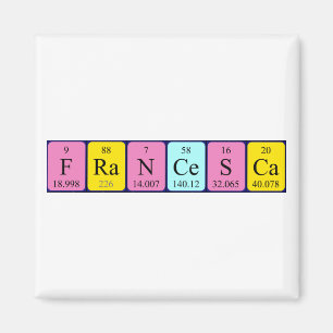 Francesca periodic table name magnet