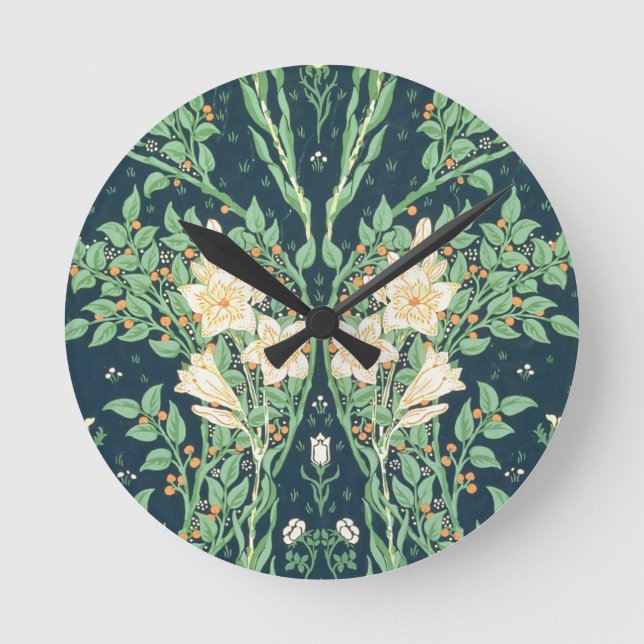 Francesca wallpaper design round clock (Front)