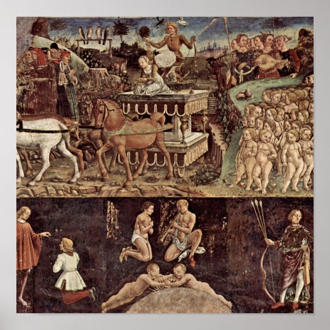 Francesco del Cossa - Triumph of Apollo details Poster (Front)