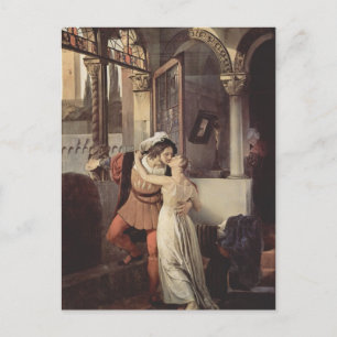 Francesco Hayez- The last kiss of Romeo and Juliet Postcard