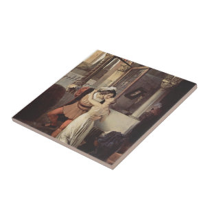 Francesco Hayez- The last kiss of Romeo and Juliet Tile