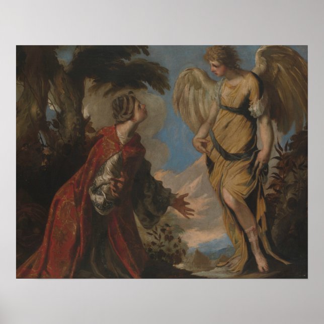 Francesco Maffei - Hagar and the Angel Poster (Front)