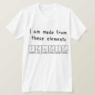 Francesco periodic table name shirt