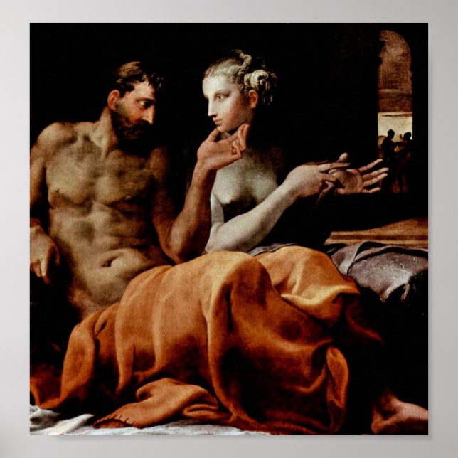Francesco Primaticcio - Odysseus and Penelope Poster (Front)