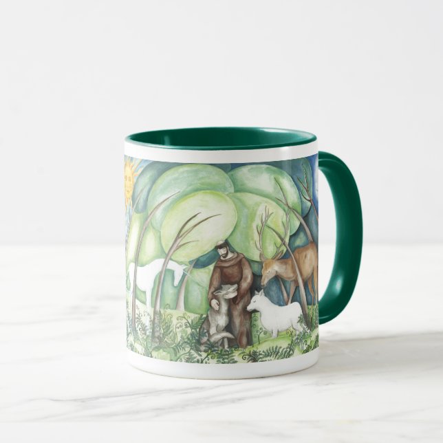 'Francesco' St Francis of Assisi Mug (Front Right)
