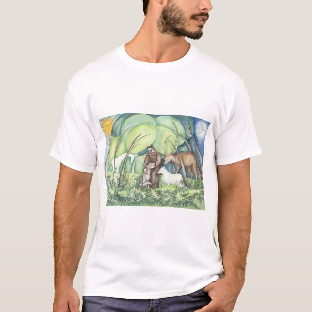 'Francesco' St Francis of Assisi T-Shirt (Front)