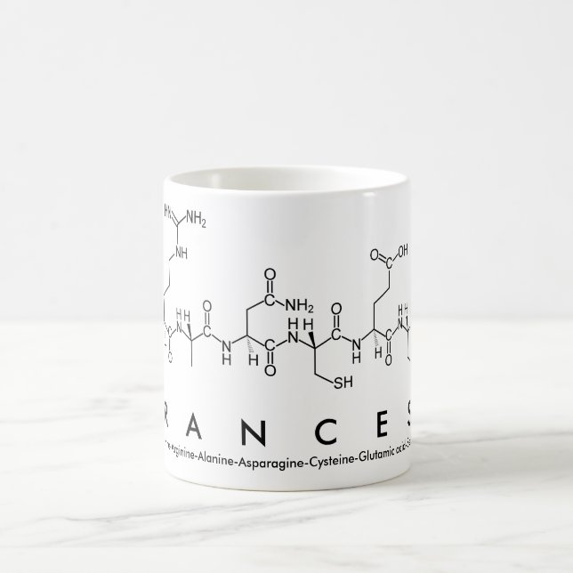 Francess peptide name mug (Center)