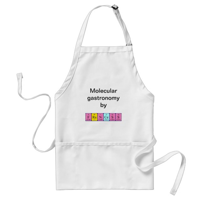 Francess periodic table name apron (Front)