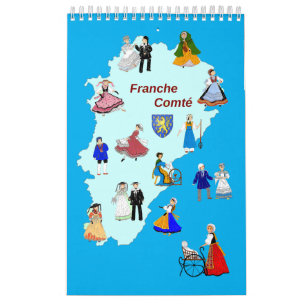 Franche costumes - Comté, France Calendar