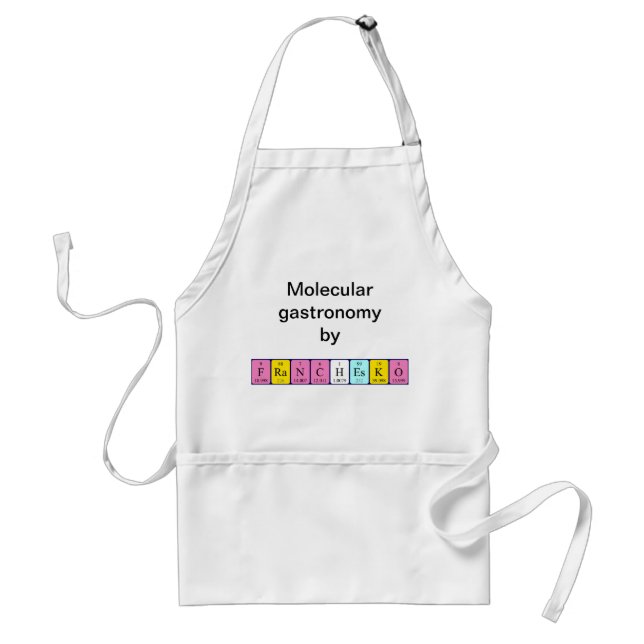 Franchesko periodic table name apron (Front)