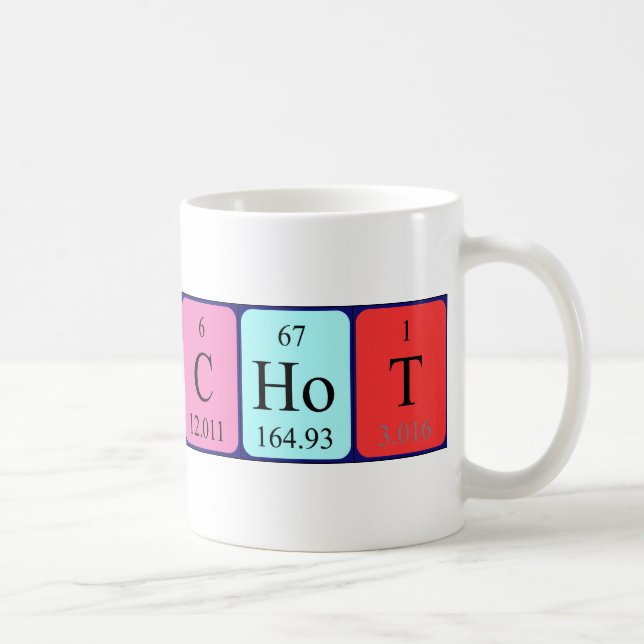 Franchot periodic table name mug (Right)
