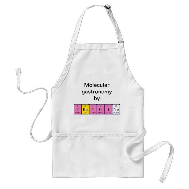 Francine periodic table name apron (Front)