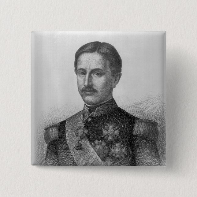 Francis II of the Two Sicilies 15 Cm Square Badge (Front)