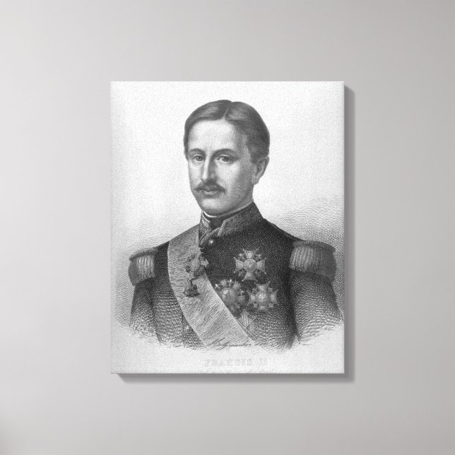 Francis II of the Two Sicilies Canvas Print (Front)