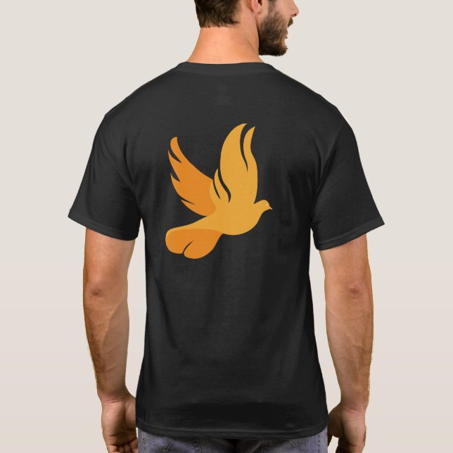 Francis on the Hill Men's Tshirt Black (Back)