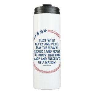 Francis Scott Key - Praising God for Freedom Thermal Tumbler