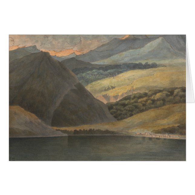 Francis Towne - View on Lake Maggiore at Evening (Front Horizontal)